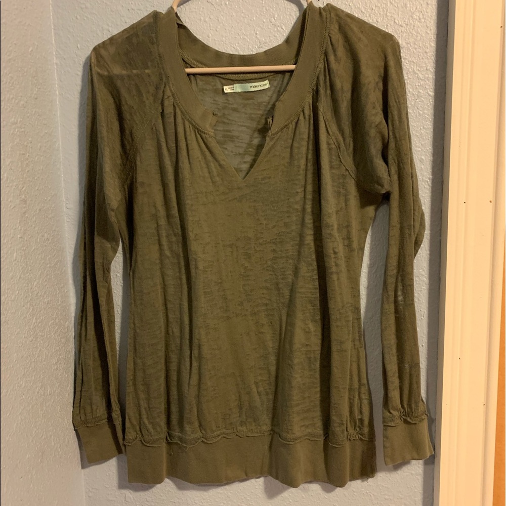 XL Olive green long sleeve shirt